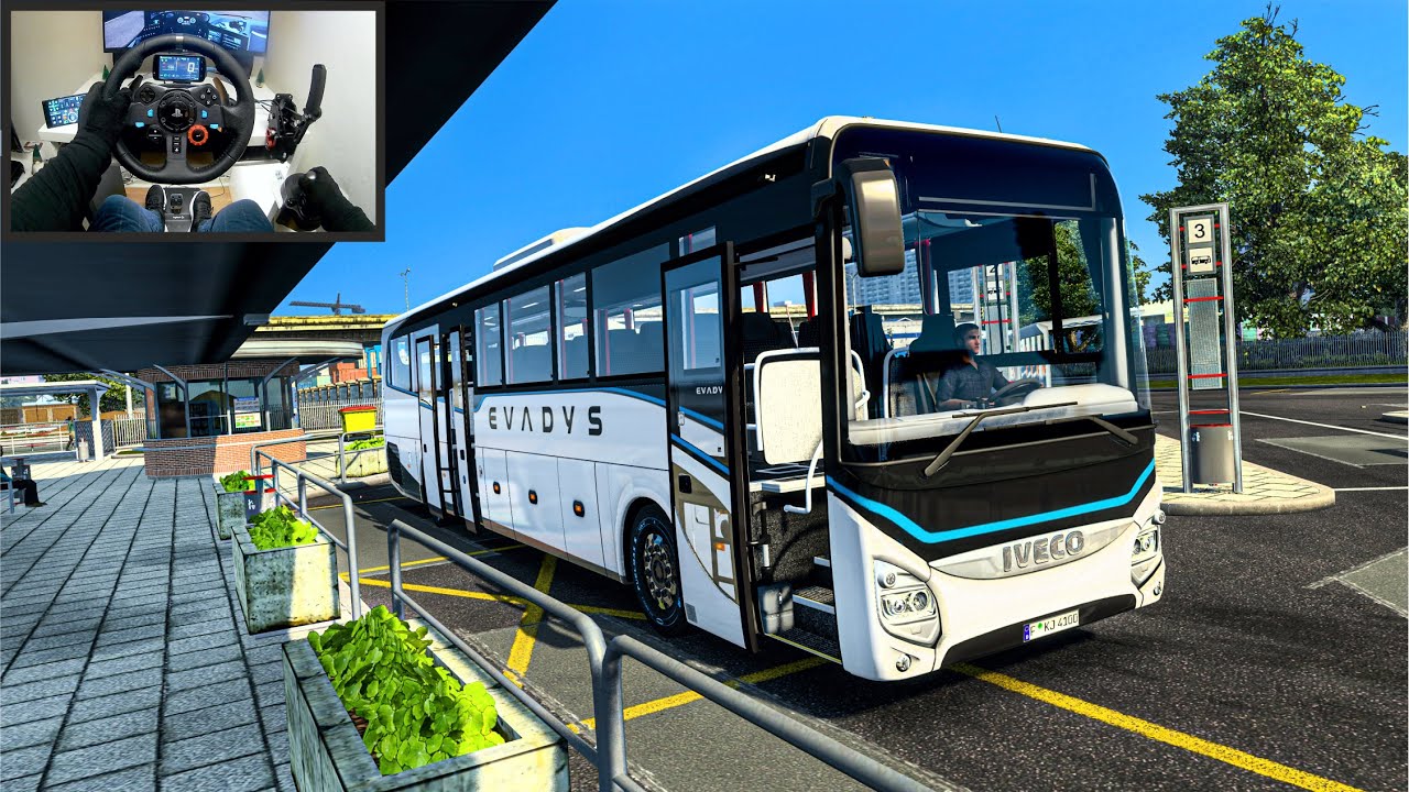 Smooth Bus Drive Towards Slovakia - Euro Truck Simulator 2  - Logitech G29 Setup