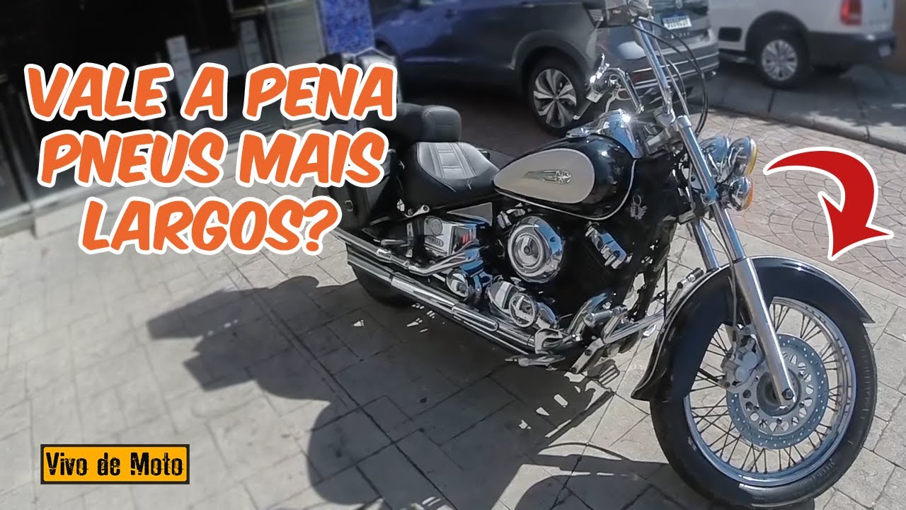 Minhas impressões sobre os PNEUS MAIS LARGOS na Drag Star 650cc - VDM 382