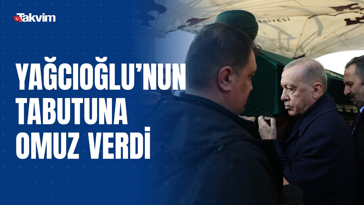 Başkan Erdoğan, emekli imam hatip Kasım Yağcıoğlu'nun cenazesinde saf tuttu