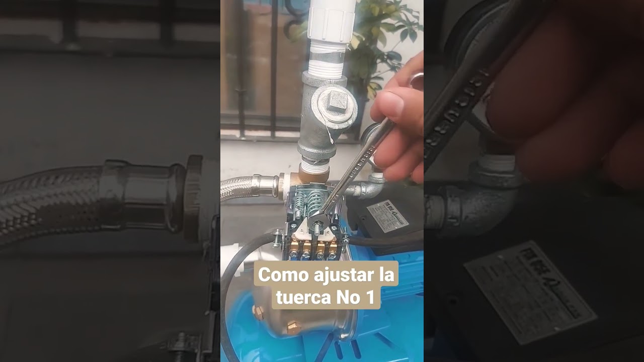 #Tuerca No 1 en presostato# calibra presi&oacute;n de hidroneumatico