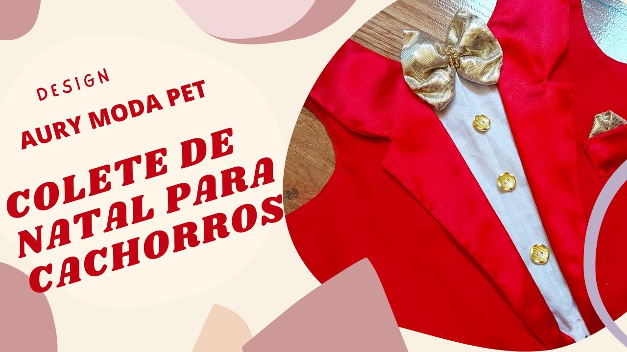 COLETE DE NATAL PARA CACHORROS