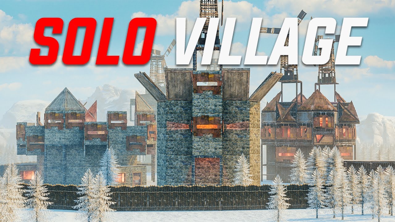 NOUS AVONS CONSTRUIT LE + GRAND VILLAGE DE SOLO PLAYER ! Rust