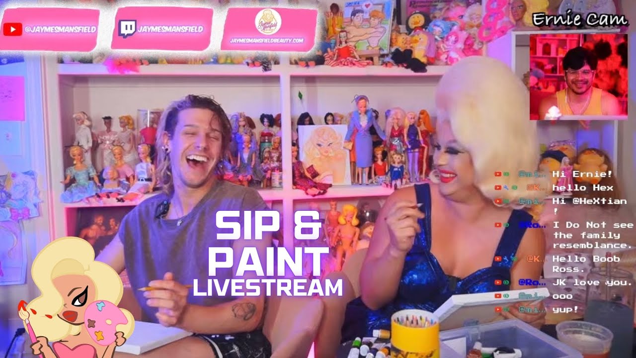 Sip & Paint ft Bryce Mansfield | Painting Each Other’s Portrait