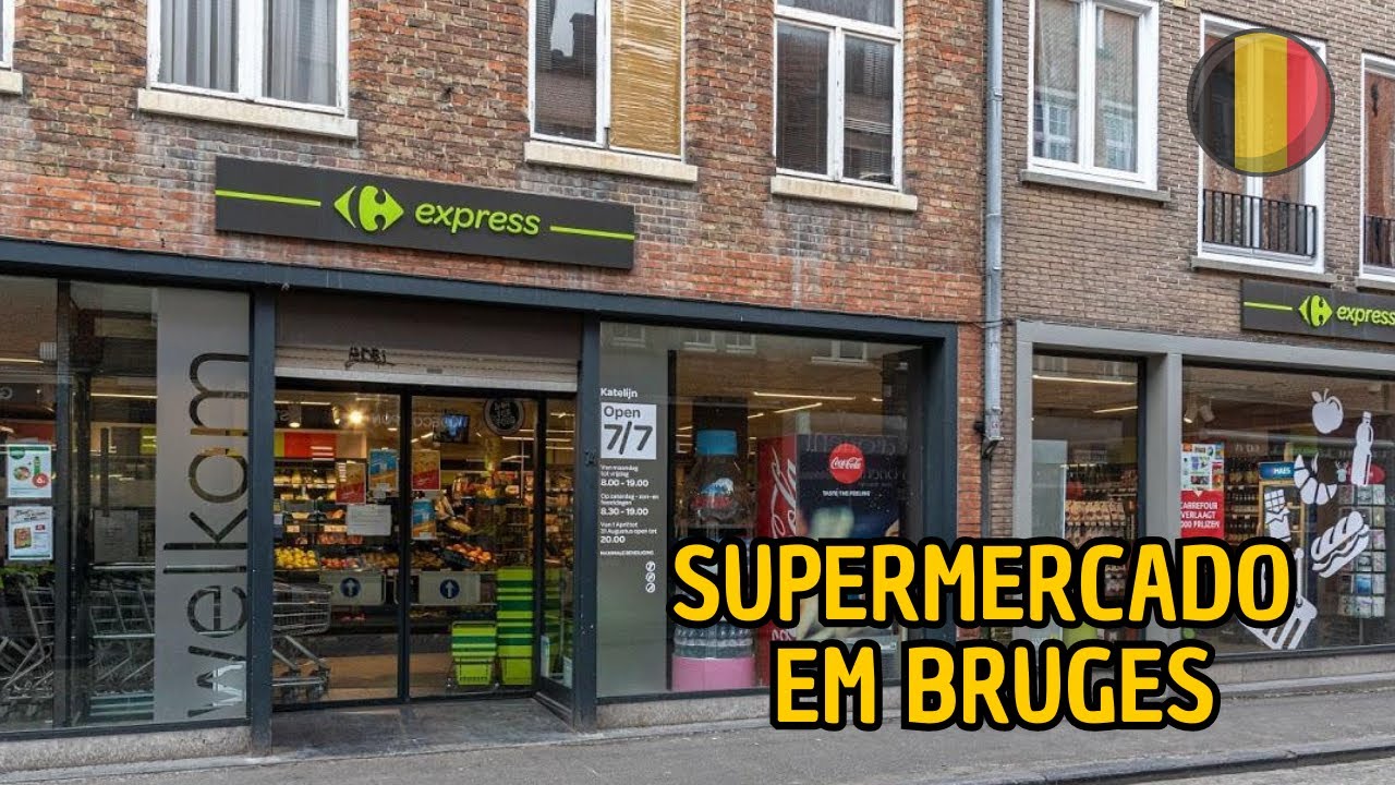 SUPERMERCADO EM BRUGES. [BELGICA]