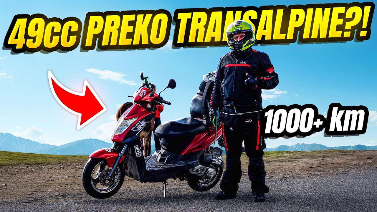 NIKO NORMALAN OVO NE RADI:49cc PREKO TRANSALPINE *1000+ KM*