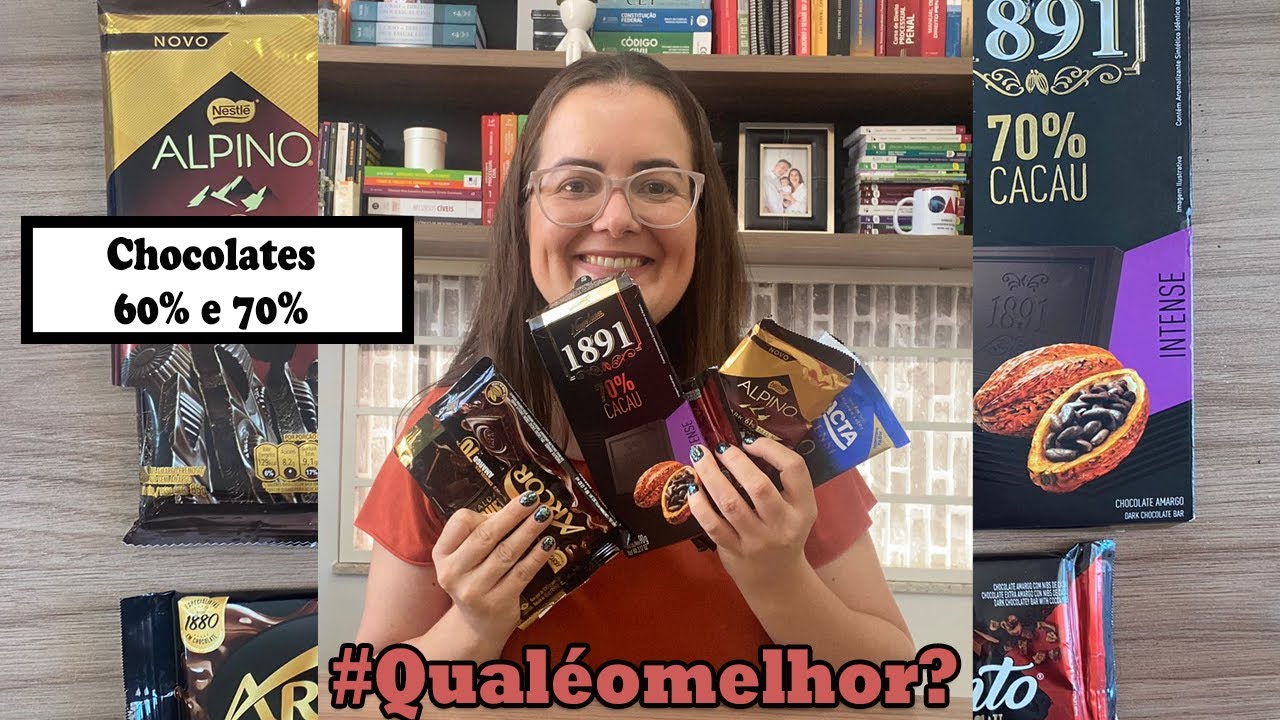 Qual o melhor chocolate 60% | 70% do mercado?