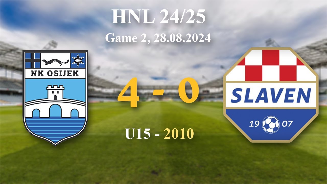 2. 2010 U15  Osijek 4-0 Slaven Belupo, HNL 24/25, 28.08.2024 #croatiafootball #hnl