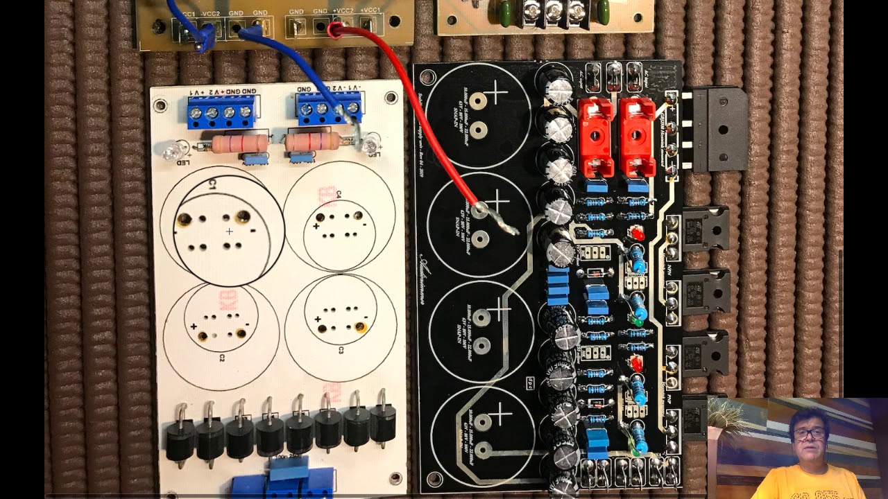 04 - As Placas das fontes simétricas para amplificadores de áudio.