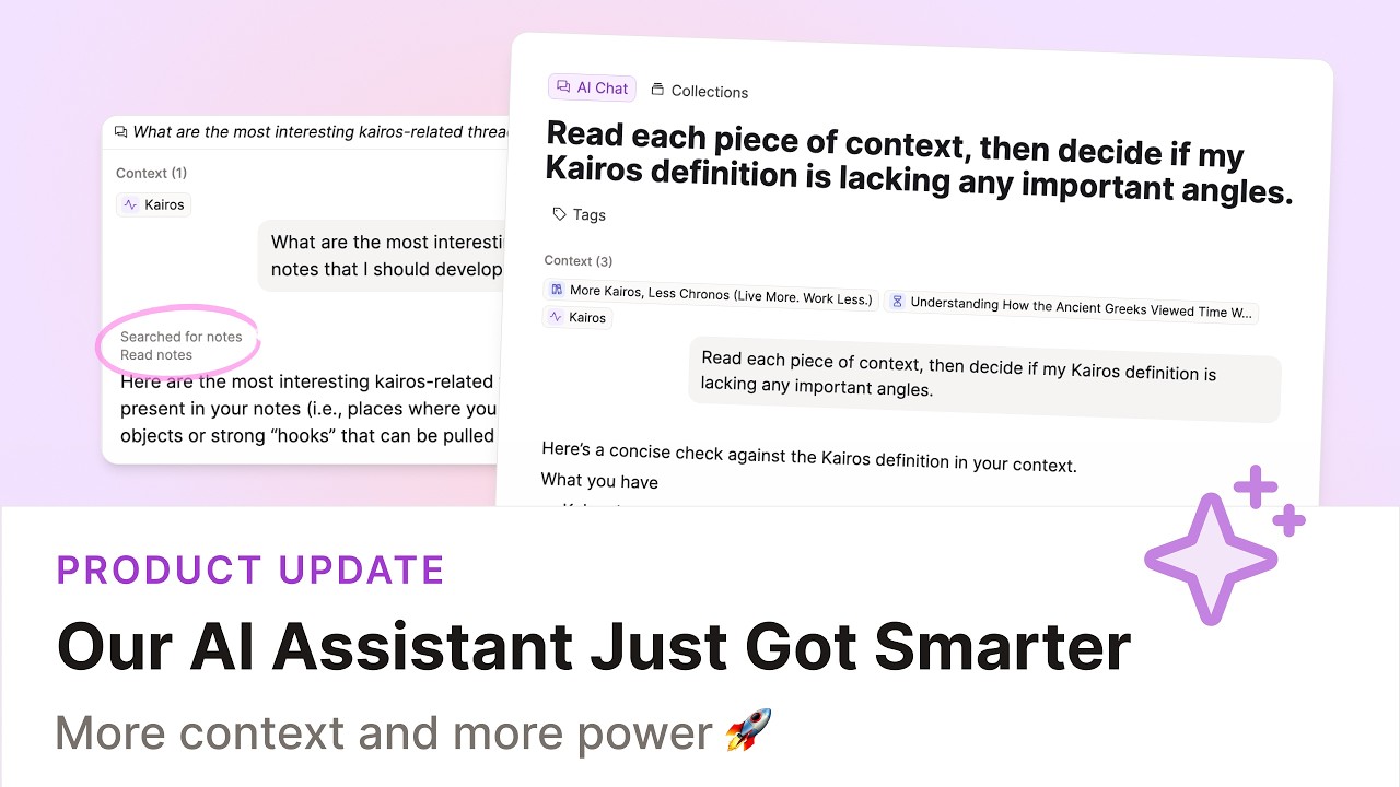 Release 59 - A Smarter AI Assistant 💫