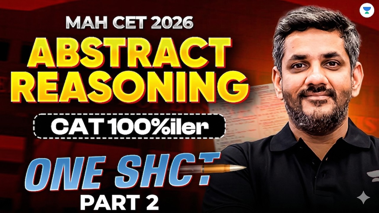 ABSTRACT REASONING in One Shot for MAHCET 2026 || Part 2 |  Saral Nashier (CAT 100%iler)