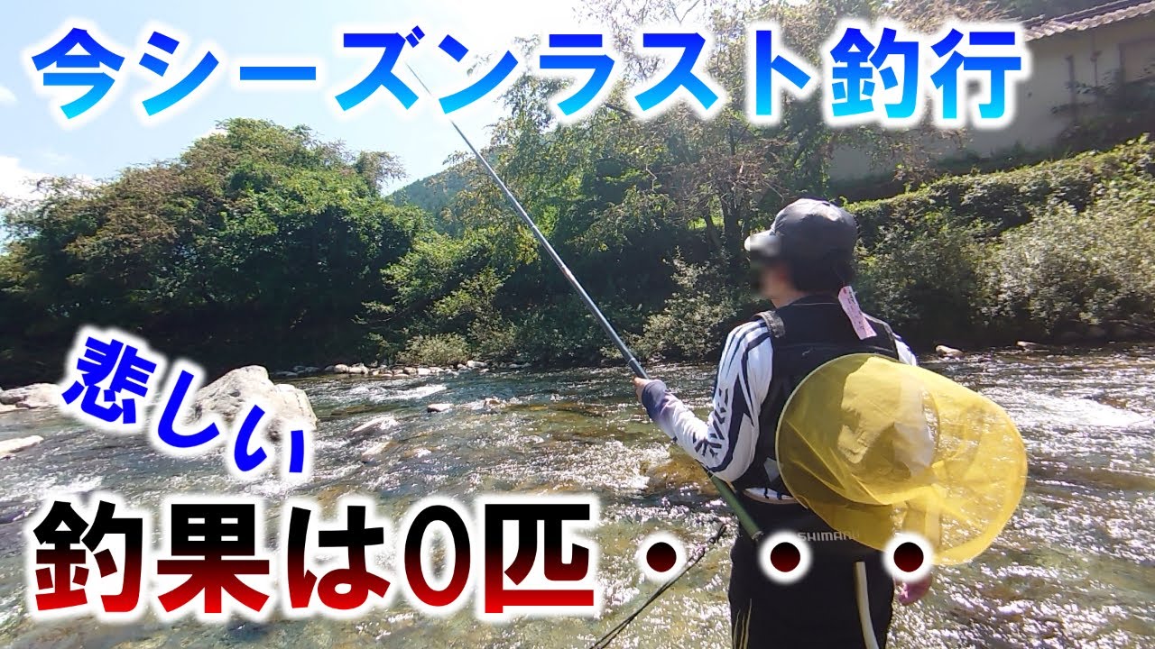【付知川鮎釣り】まさかの釣果0匹！？今シーズン最後のアユ釣りに行ってみた！岐阜県中津川市付知川【アユ釣り】