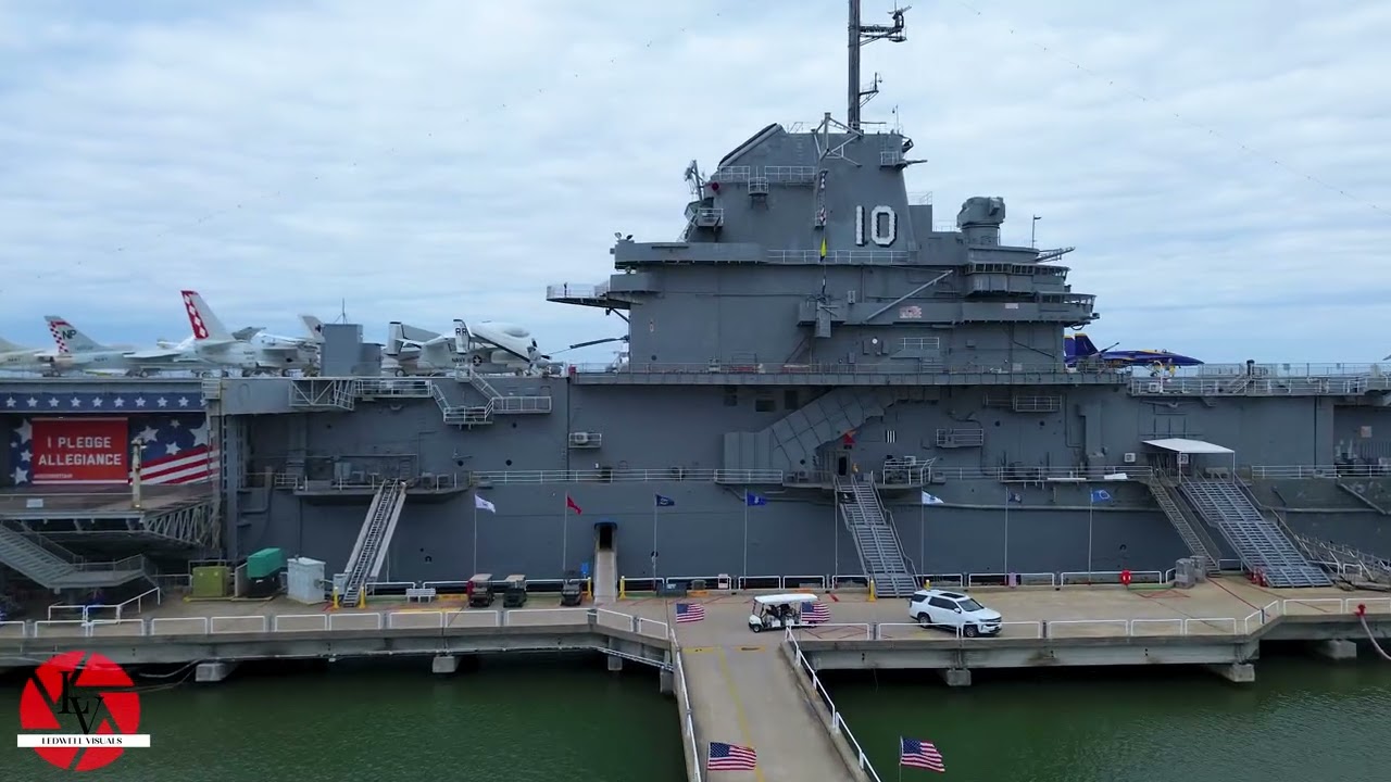 Air Ledwell: Arthur Ravenel Jr. Bridge/USS Yorktown Drone Video