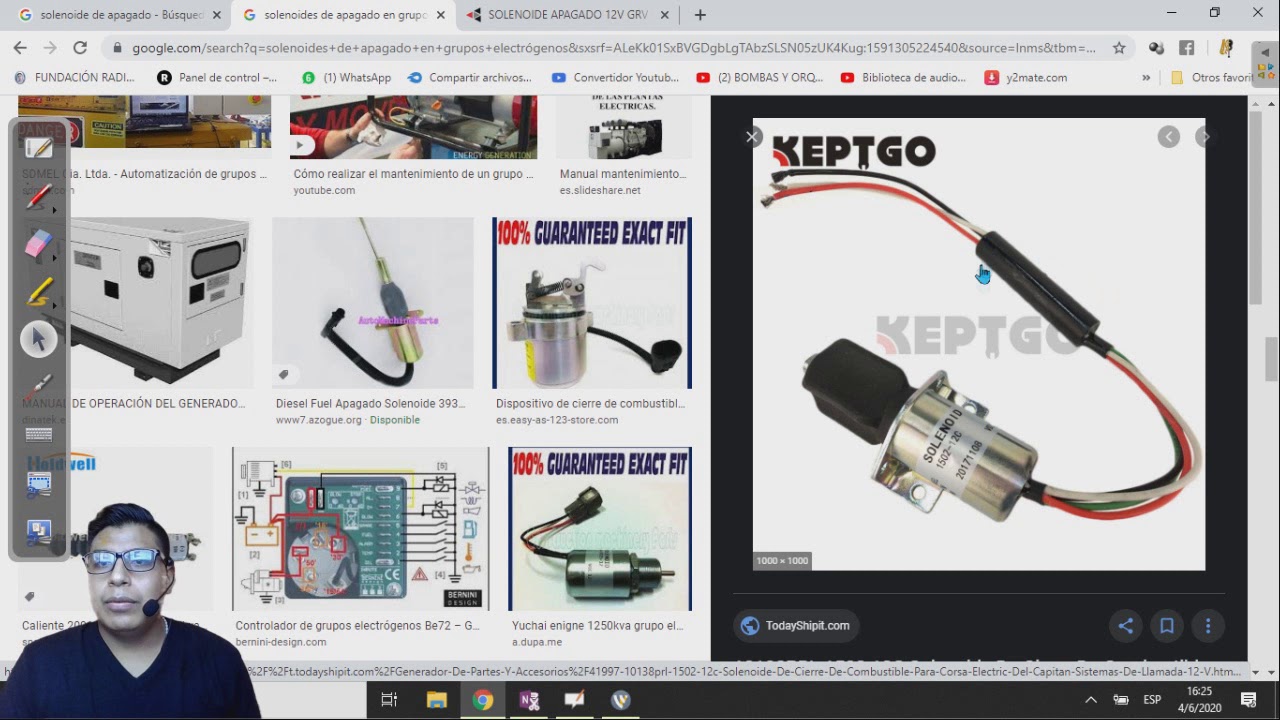Solenoide de apagado - solenoide paso de combustible - ISAELECTRIC