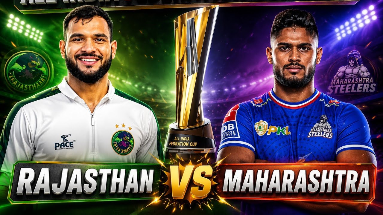 Maharashtra vs Rajasthan Men's Kabaddi Match || All India Federation Cup 2025