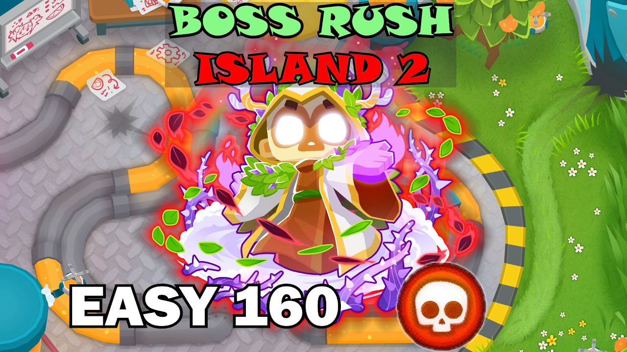 NEW PARAGON DRUID IN BOSS RUSH | EASY 160 POPS | DreadBloon | Tinkerton | BTD6 Boss Tutorial