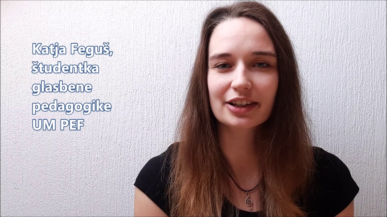 Katja Feguš, študentka glasbene pedagogike na Pedagoški fakulteti Univerze v Mariboru