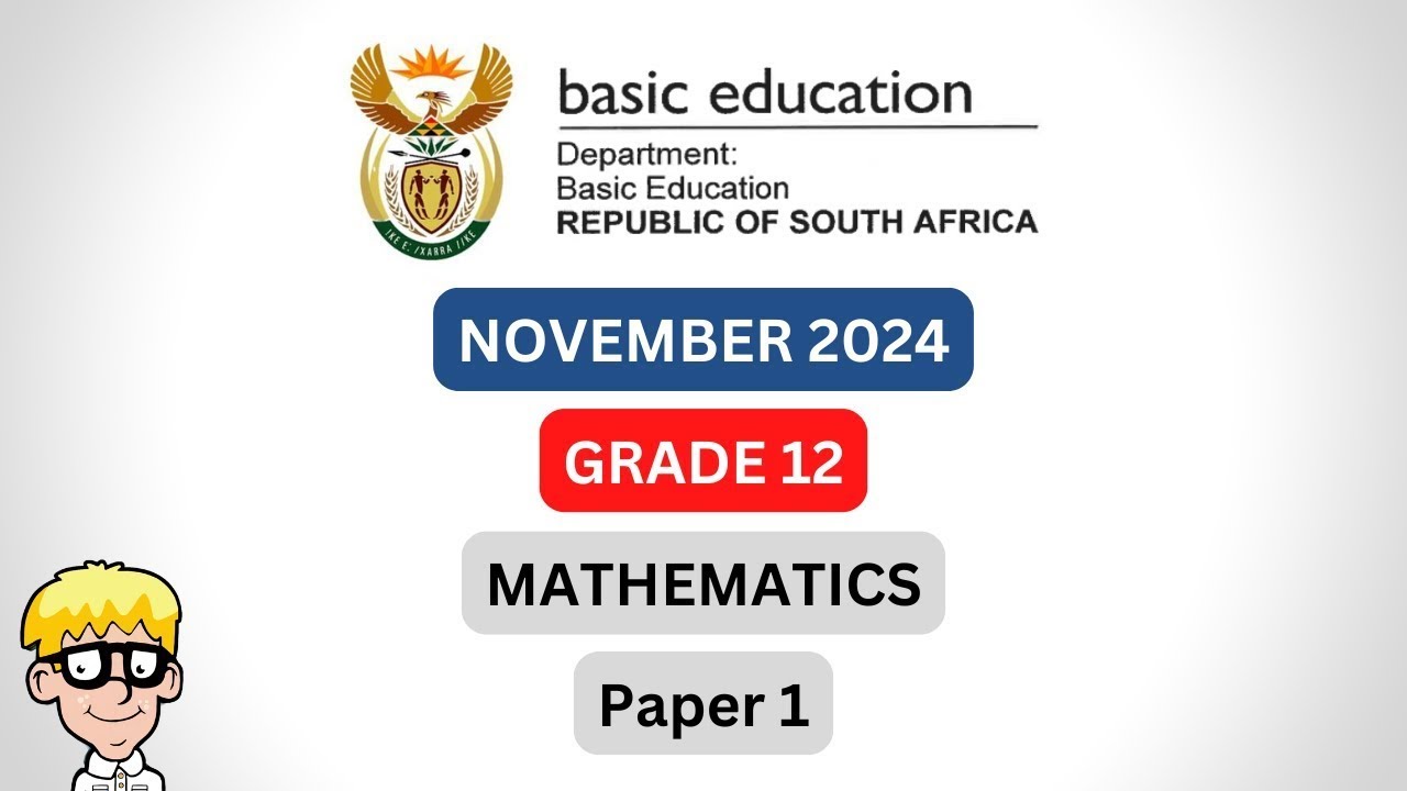 Grade 12 maths paper 1 2024 | November