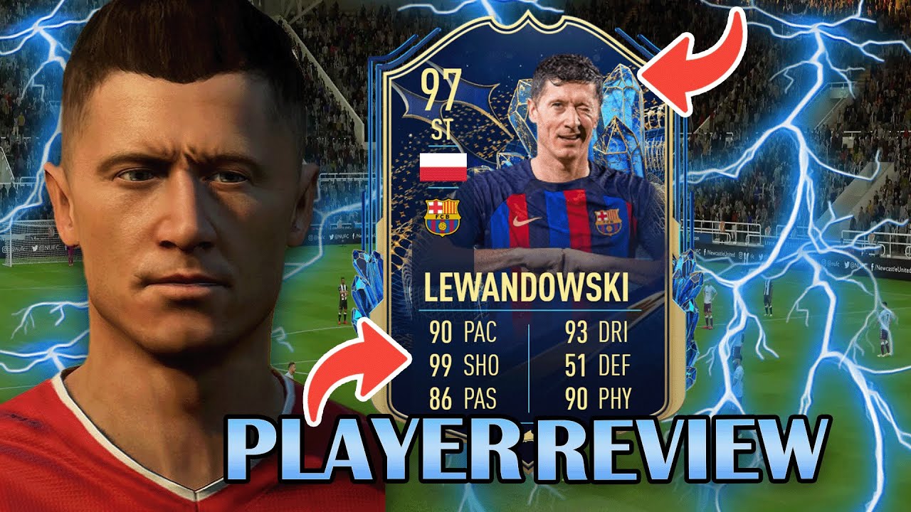 THE BEST ST IN FIFA 23? 97 ROBERT LEWANDOWSKI TOTS PLAYER REVIEW - FIFA 23 ULTIMATE TEAM