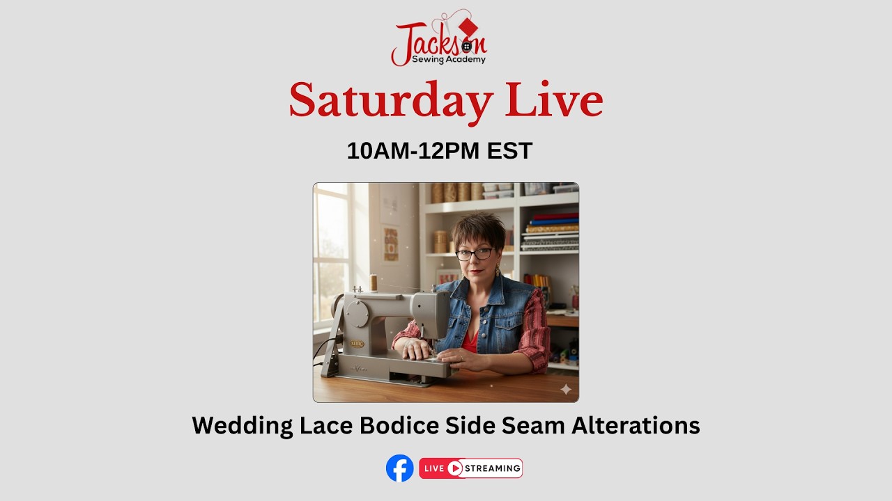 In Real Time Saturday Live: Wedding Lace Bodice Side Seam Alterations
