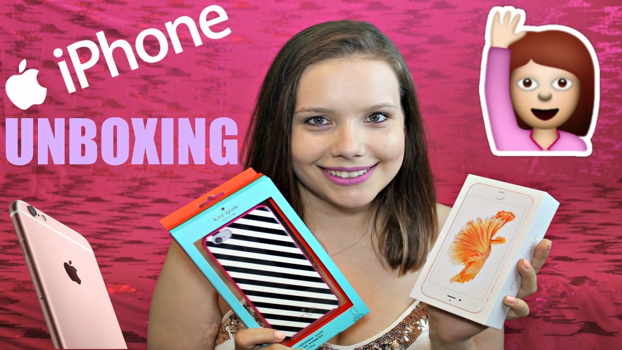 Unboxing NEW iPHONE 6S PLUS in ROSE GOLD 64G || Pearls & Curls Sisters
