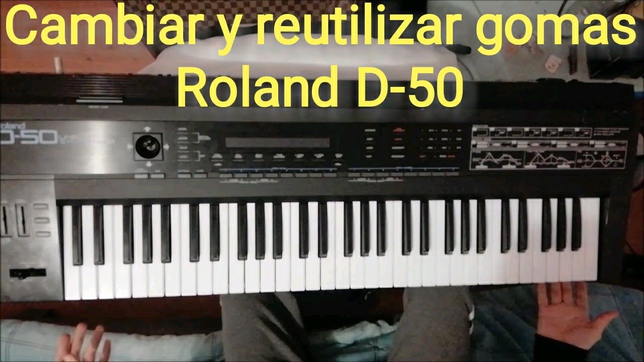 Como cambiar y reparar gomas Roland D-50