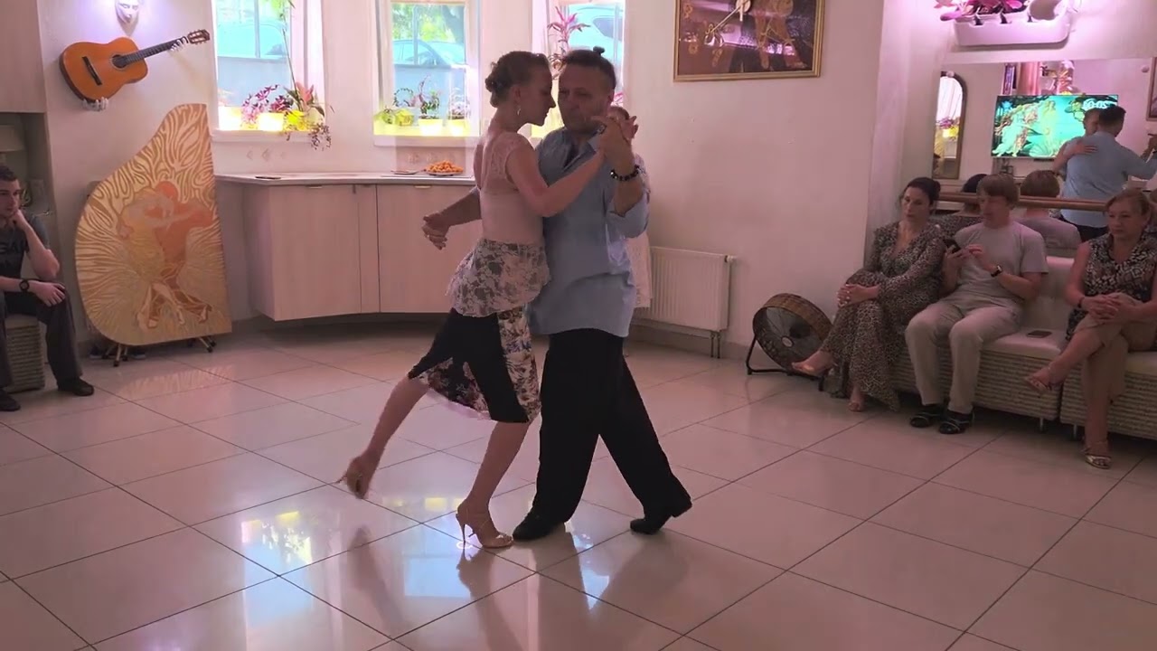 Summary of the Tango lesson on musicality in variations with barridas.  Алексей и Мария Рукавицыны