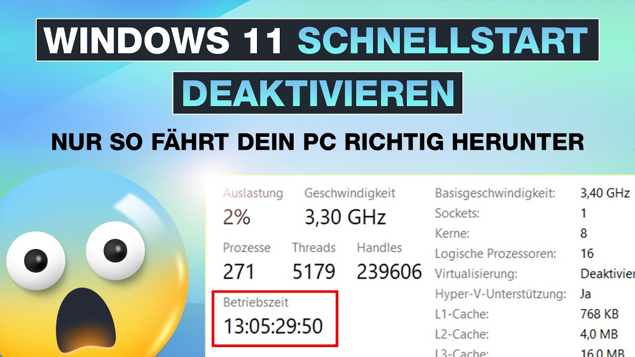 Windows 11 Schnellstart deaktivieren ✅ Nur SO f&auml;hrt dein PC richtig herunter &ndash; Testventure