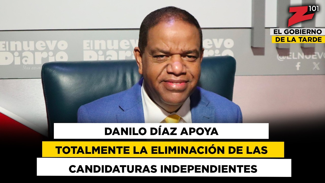 Danilo Díaz apoya totalmente la eliminación de las candidaturas independientes