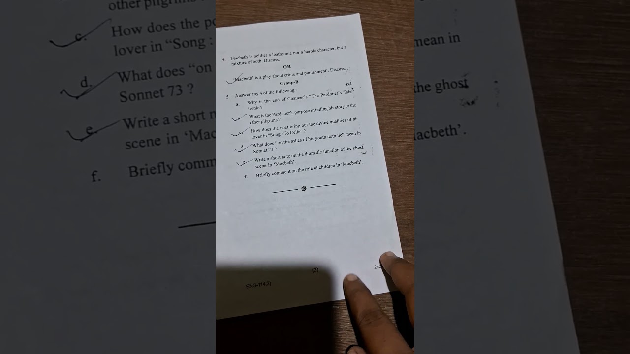 Utakal University +3 2nd Semester English Core paper-  1 Question 2022 #college #exam
