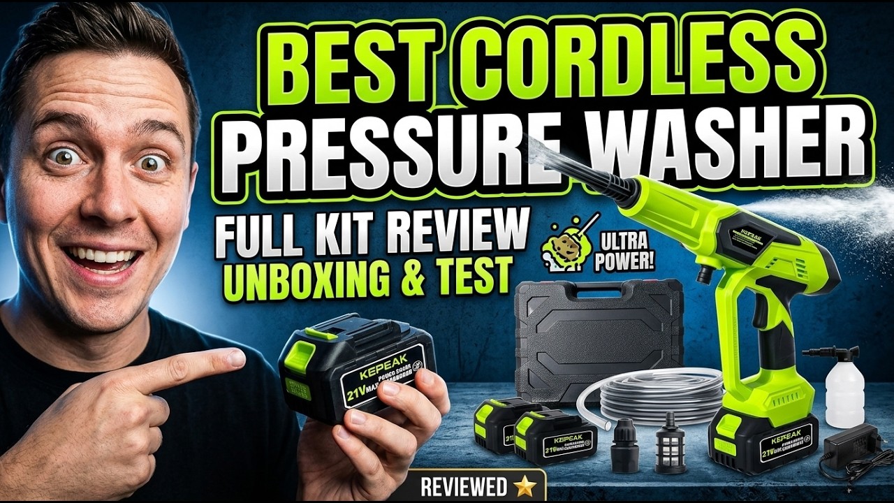 Best Cordless Pressure Washer | 1450 PSI for Just $63?!