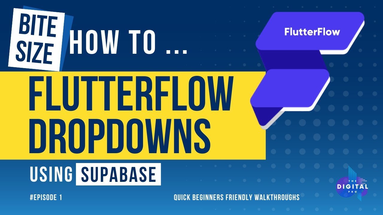 Bitesize - How to create Supabase Dropdowns in #FlutterFlow