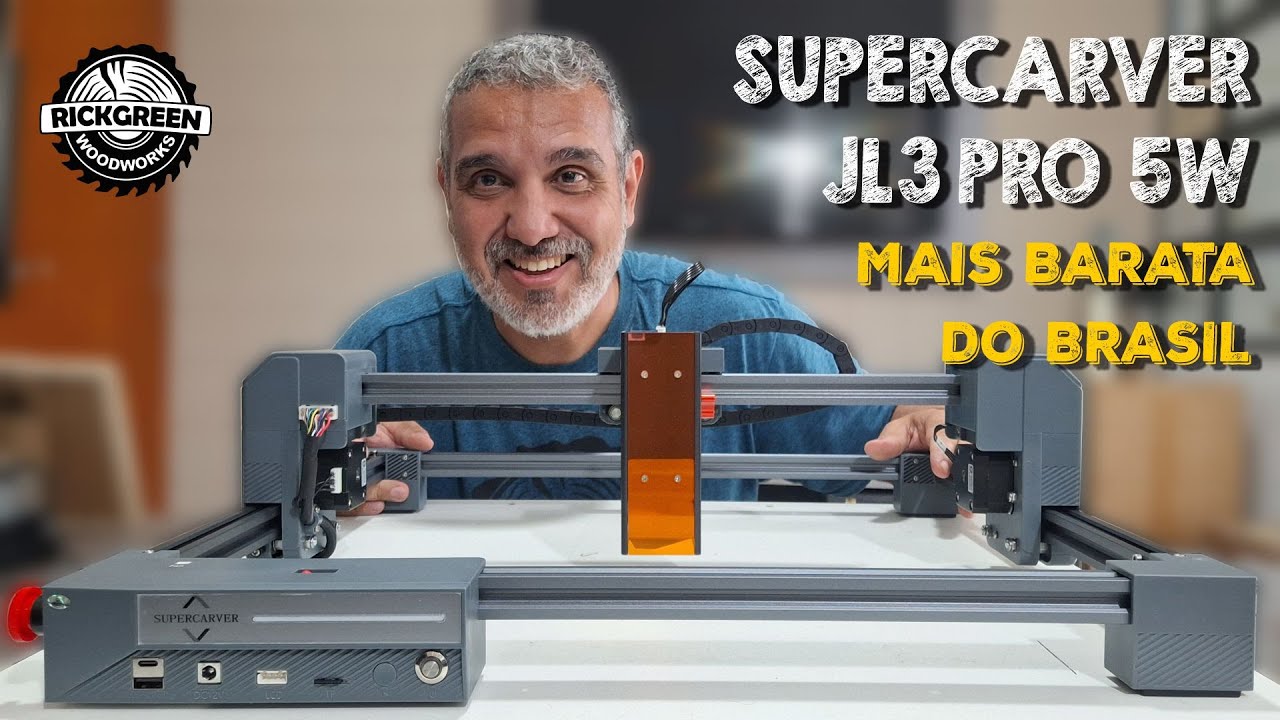 Gravadora Laser SuperCarver JL3 Pro 5W - A mais barata do Brasil