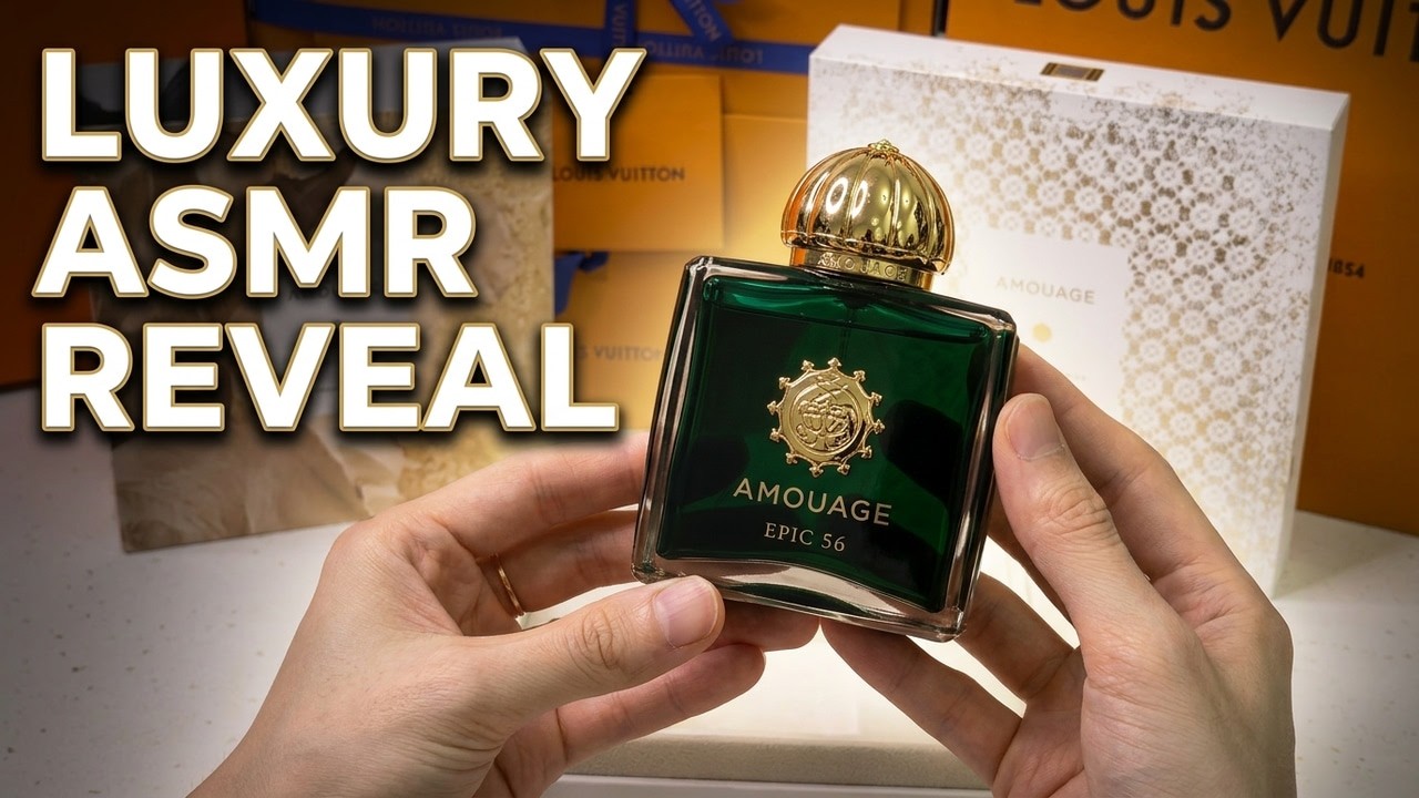 Amouage Epic 56 Extrait Unboxing ASMR | Satisfying Sounds 