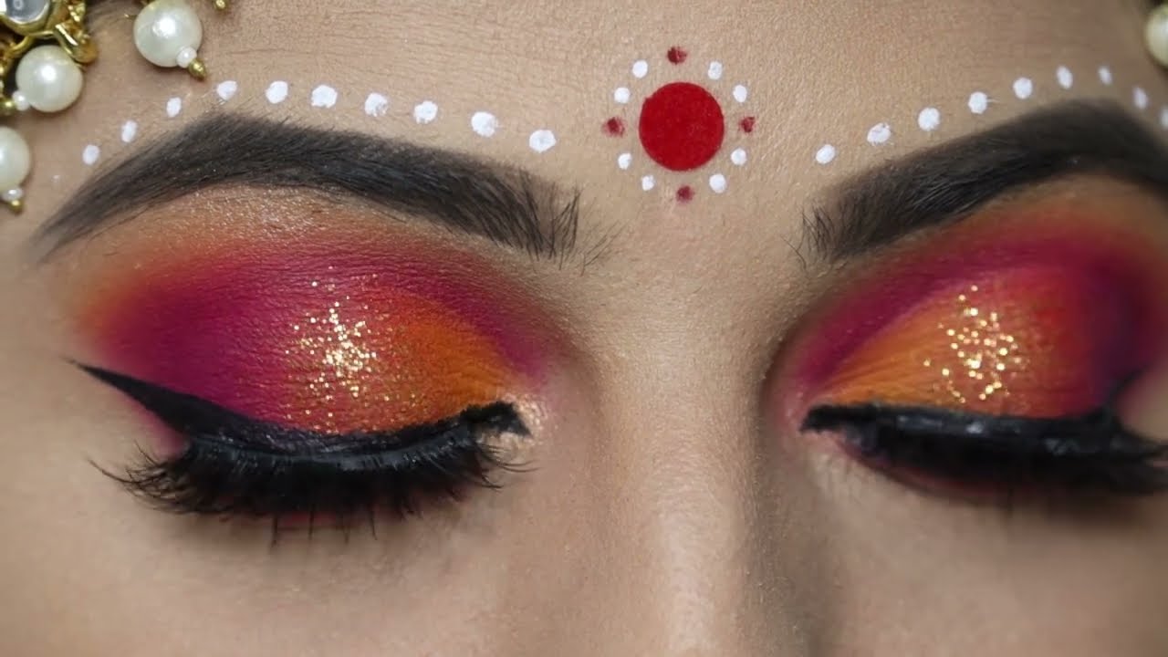 Bengali Bridal Eye Makeup | Indian/Asian Bridal Eye Makeup | Bengali Bride Makeup