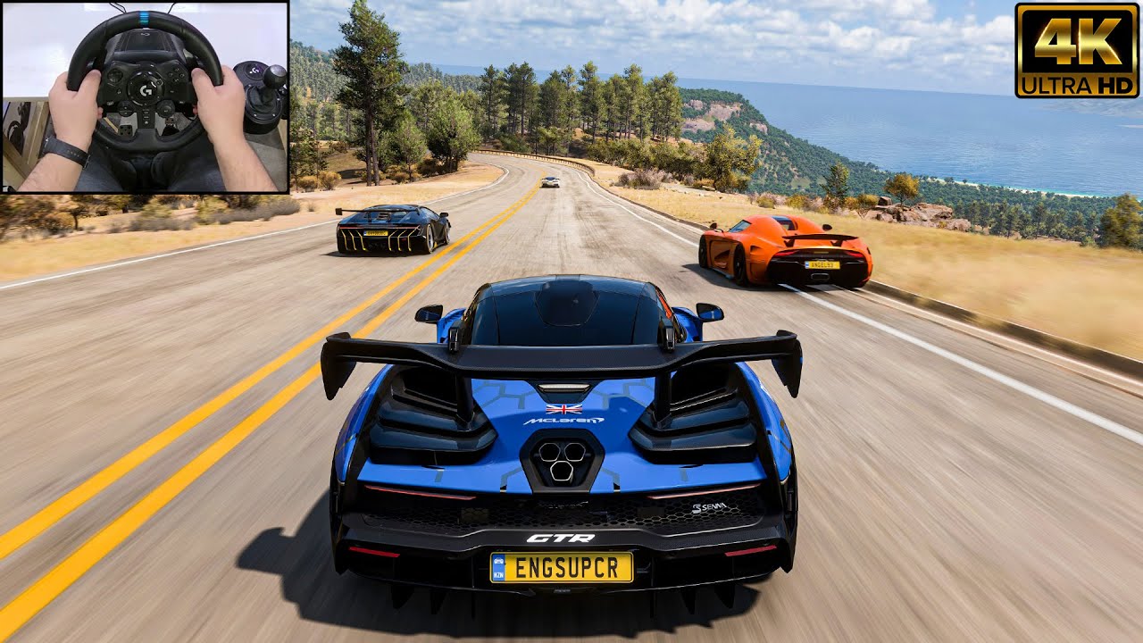 MCLAREN SENNA VS Hypercars - Forza Horizon 5 | Logitech G923 Steering Wheel