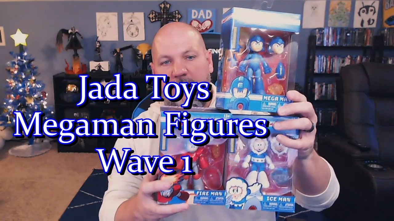 Рассматриваю фигурки Mega Man из первой волны от Jada Toys — Mega Man, Heat Man и Ice Man #megama...