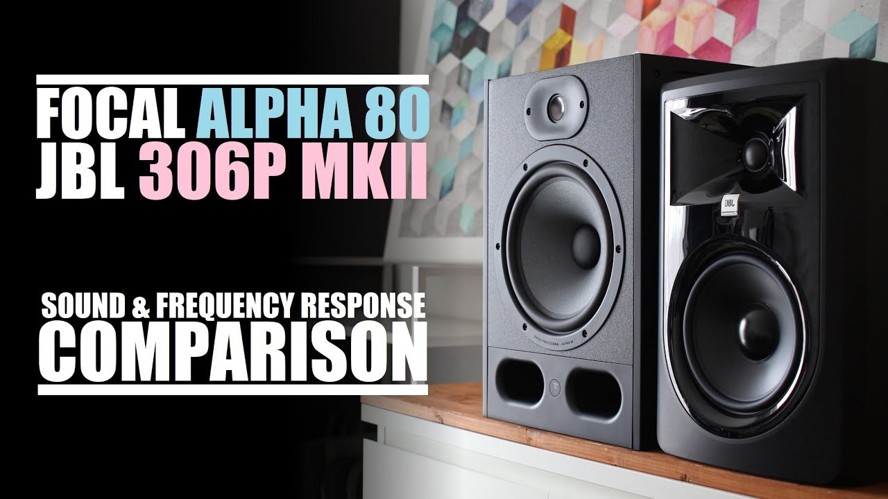 Focal Alpha 80  vs  JBL 306P MKII  ||  Sound & Frequency Response Comparison