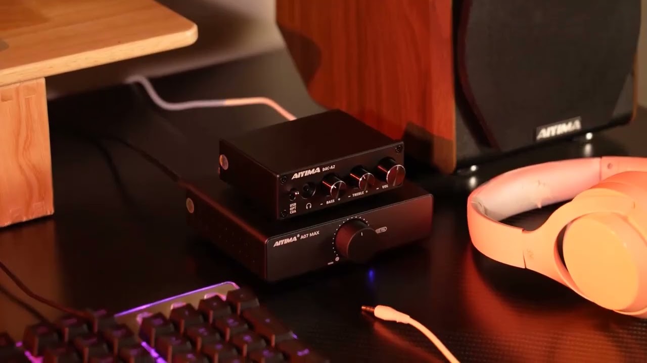 AIYIMA DAC-A2 HiFi USB Audio DAC & Headphone Amplifier with Optical/Coaxial Output