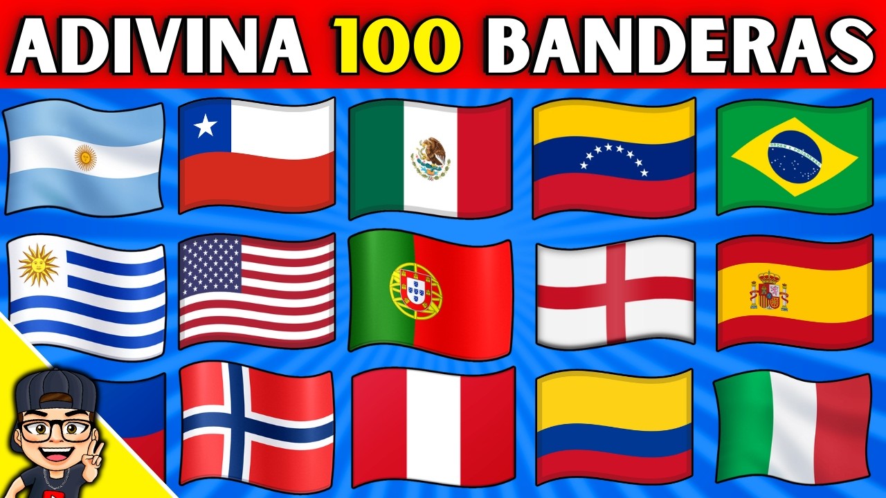 Adivina 100 BANDERAS😀🎶En 3 SEGUNDOS😱Adivina El PAÍS Por Su BANDERA🌎Mexico💚Argentina💙Latinoamérica🌎