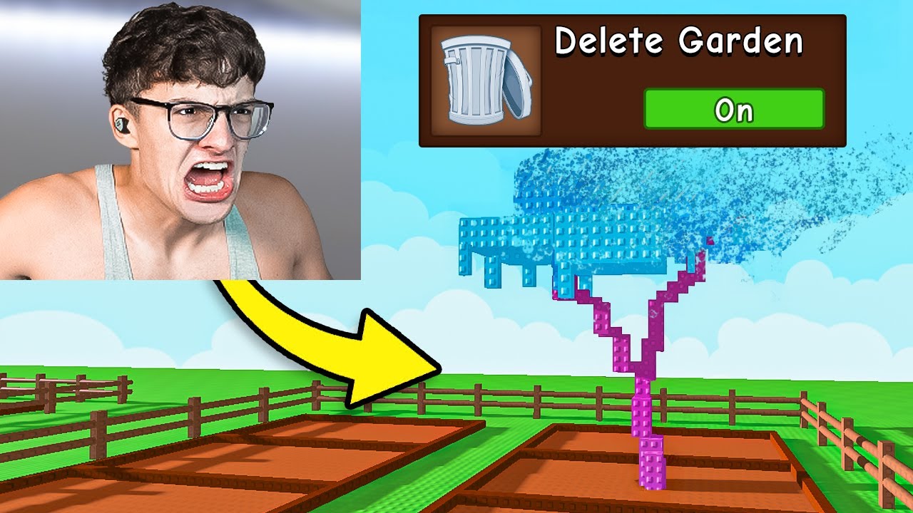 Using ADMIN PANEL To Troll YOUTUBER In Grow A Garden!