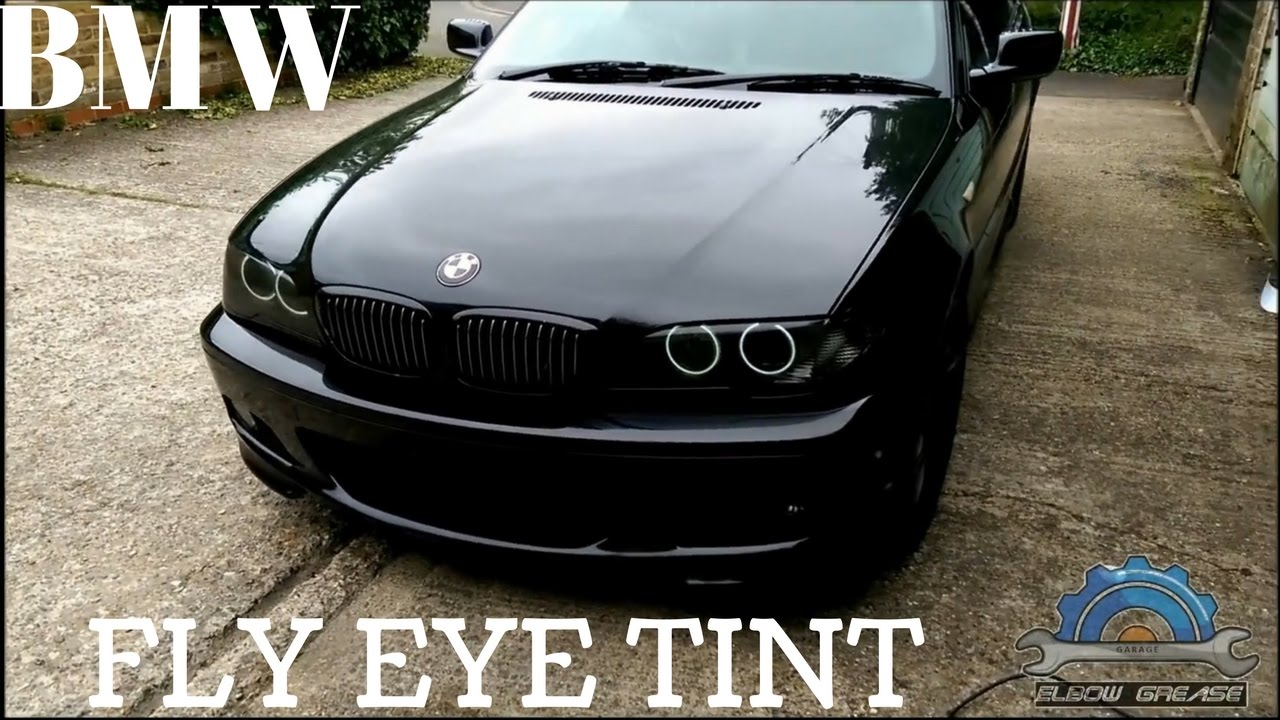 Fly eye headlights tint,film in My BMW e46