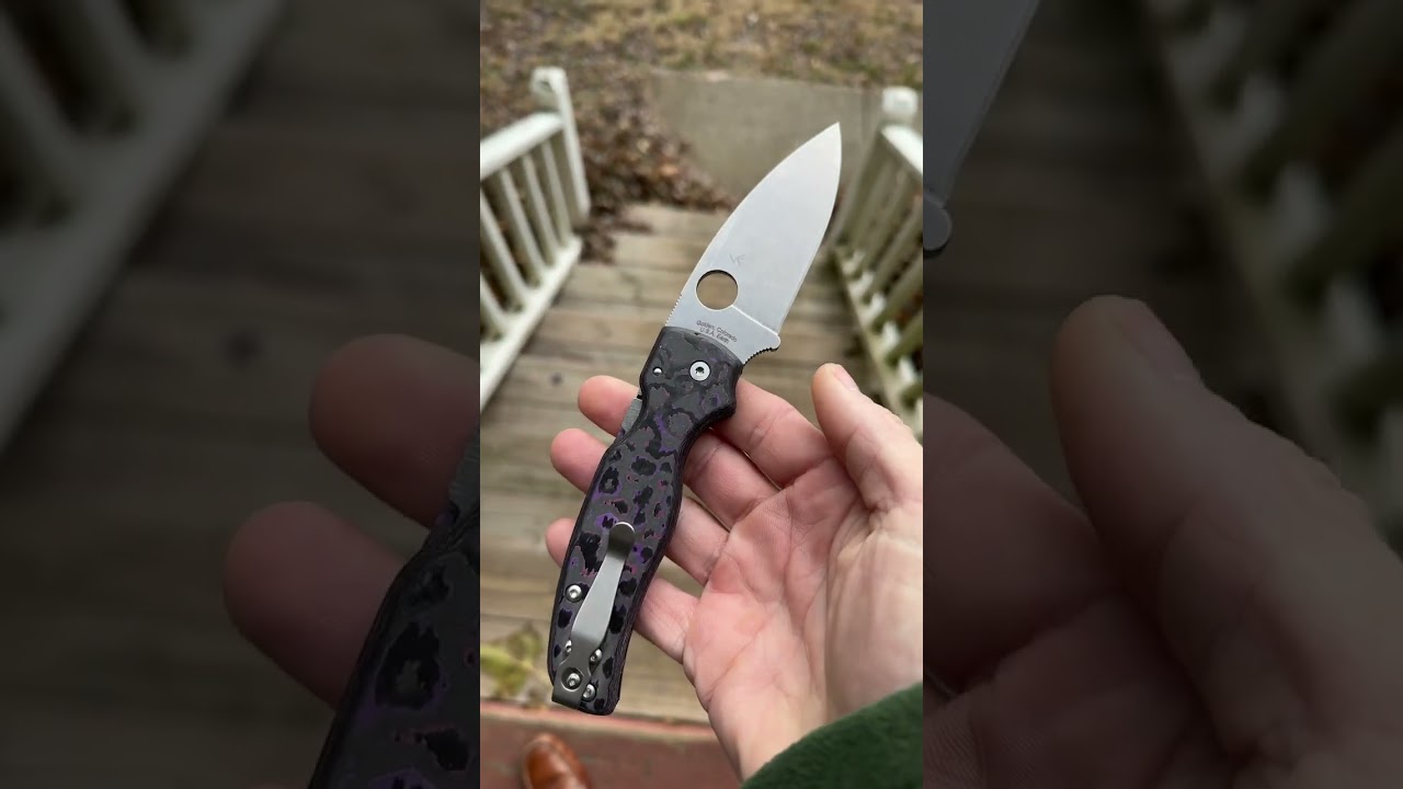Spyderco Shaman with Sharp Dressed Knives CF scales! 