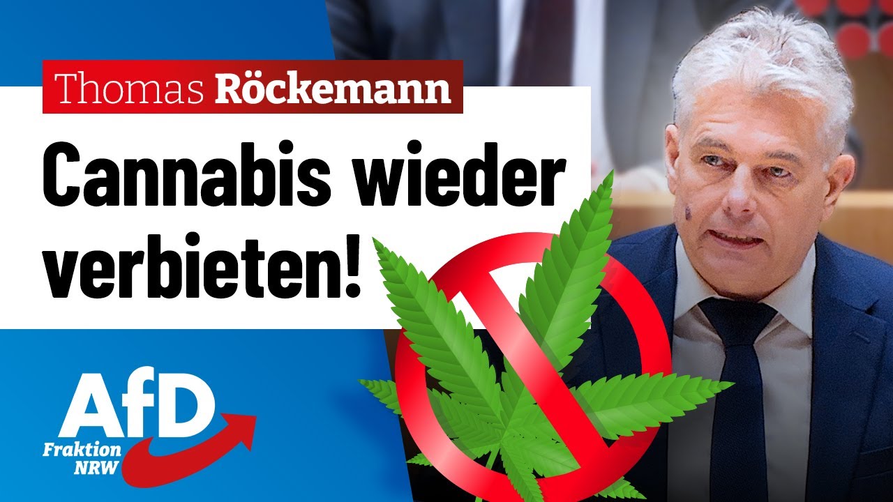 Cannabis wieder verbieten! &ndash; Thomas R&ouml;ckemann (AfD)