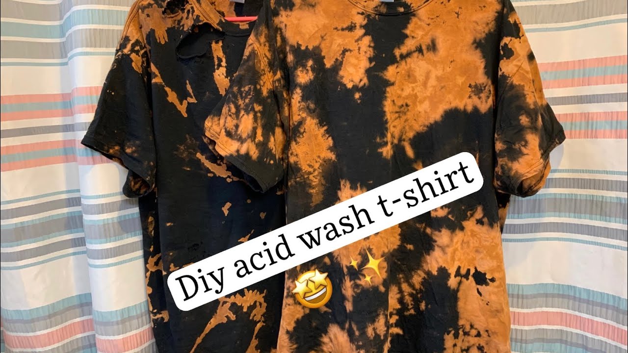 DIY Acid Wash/Bleach Tie Dye Shirts