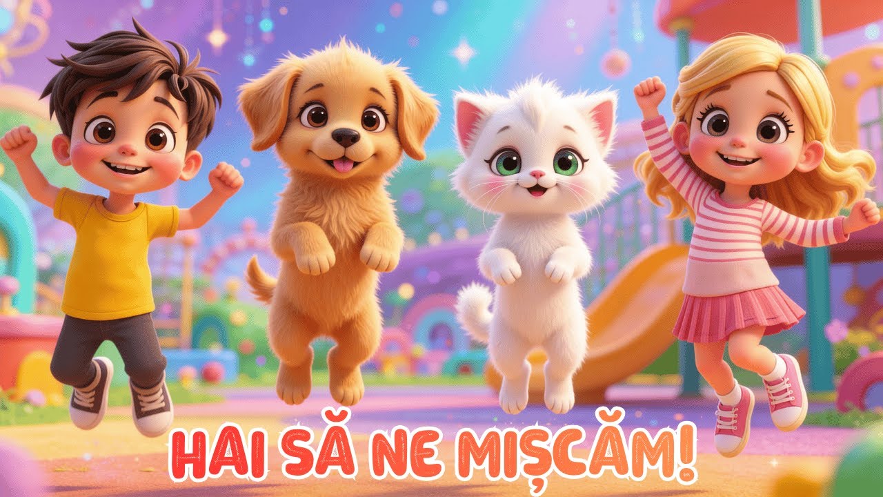 Hai să ne mișcăm! 🎶 Cântecel distractiv pentru copii