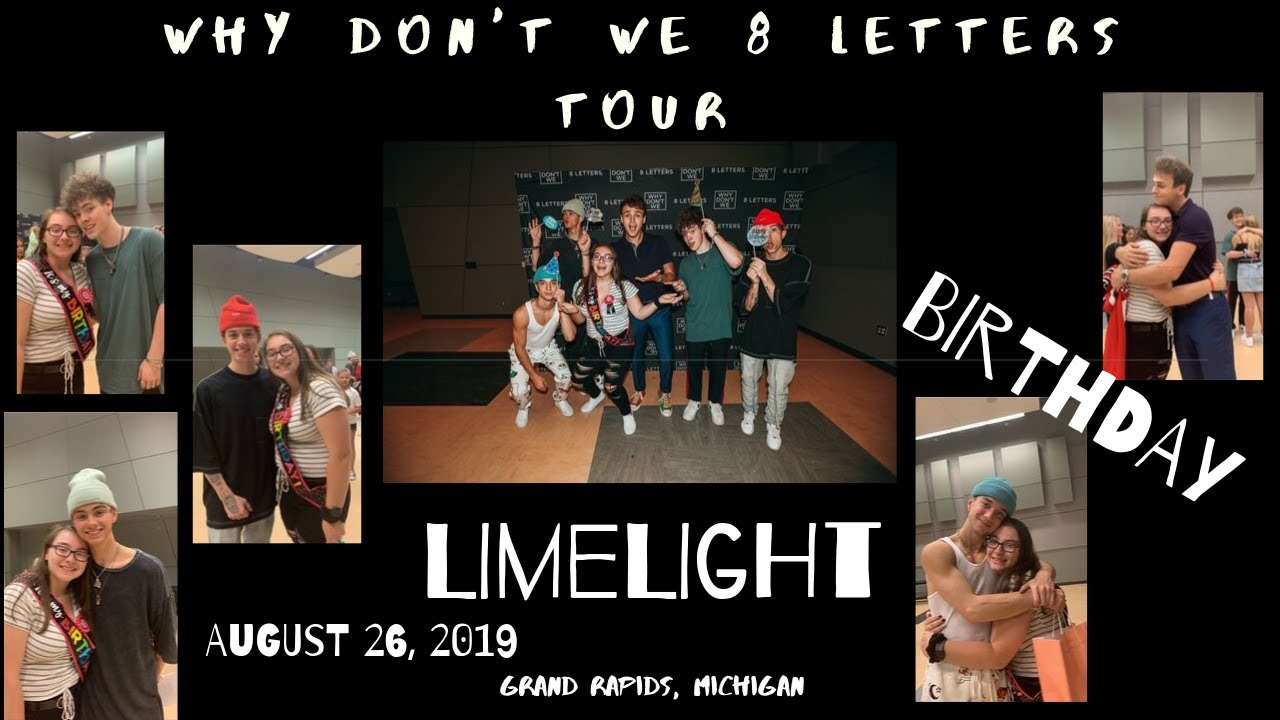 I GOT LIMELIGHT?!!! | WHY DON'T WE 8 LETTERS TOUR VLOG (GRAND RAPIDS, MICHIGAN)