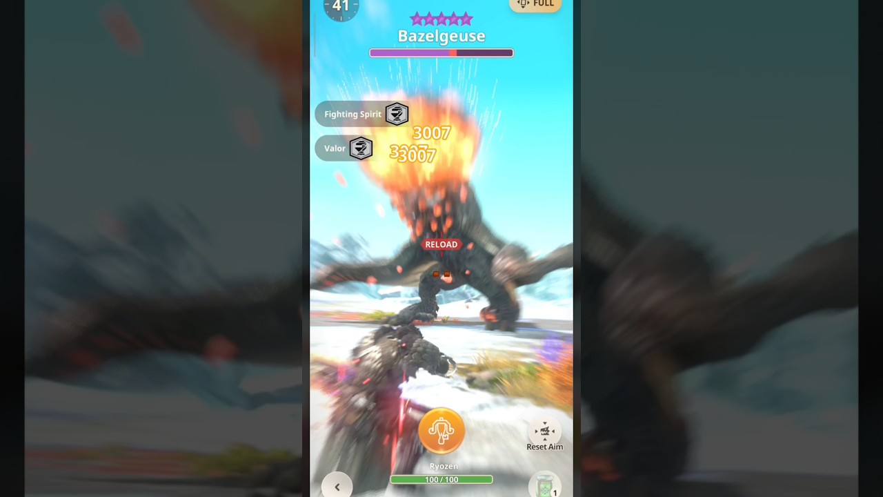 10★ Bazelgeuse vs Stepping Shot Magnamalo LBG - MHNow #monsterhunter #モンハン #モンハンnow #mhnow