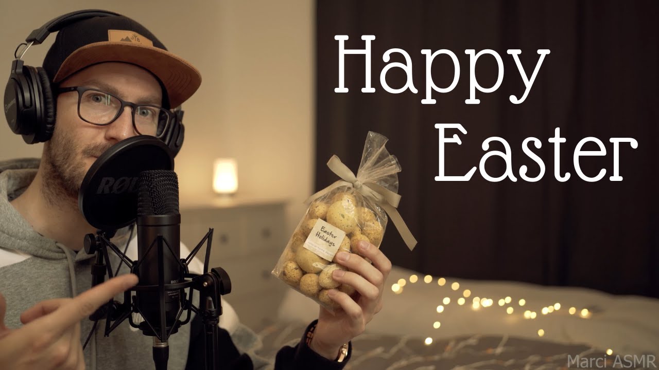 Easter ASMR | Soft Spoken Deep Male Voice with Crinkle and Squeeze Triggers