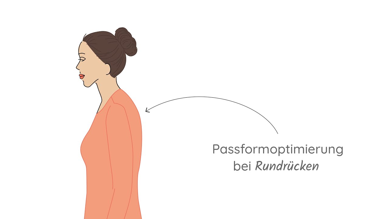 Schnittmuster anpassen bei Rundrücken