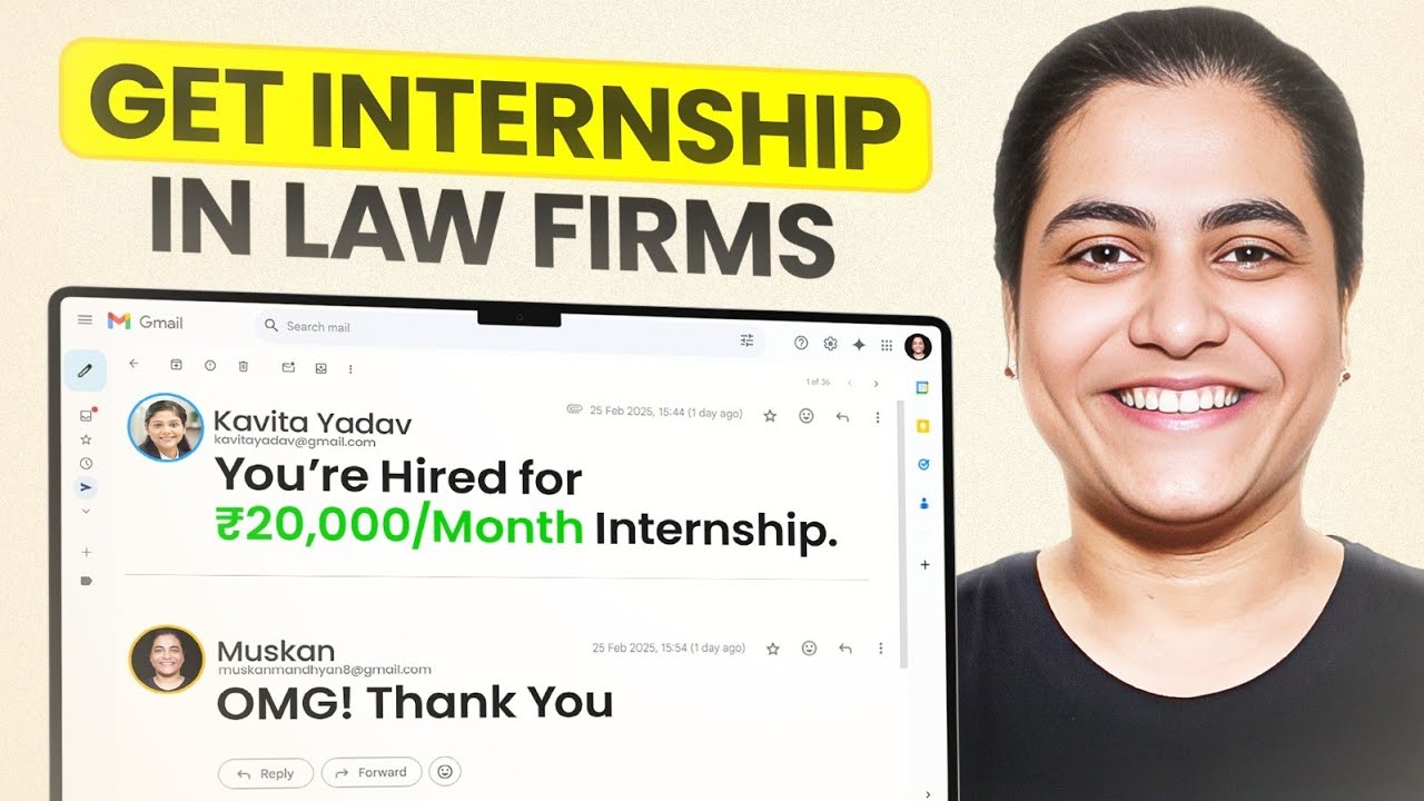 How to Get Internship as a Law Student | Muskan Mandhyan